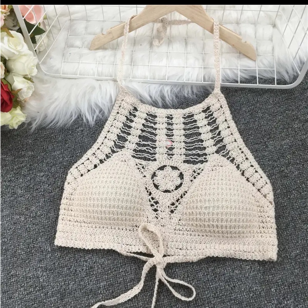 Sale!!Tassel Crochet Cropped S